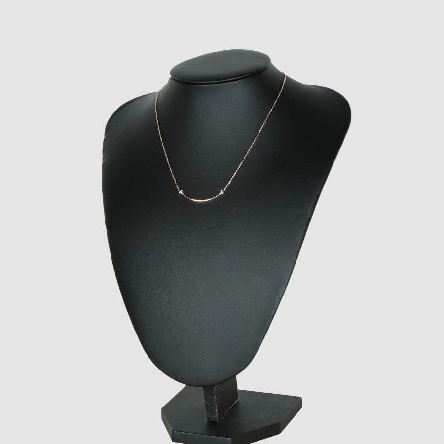Small & Co T Smile Diamond Pendant Necklace