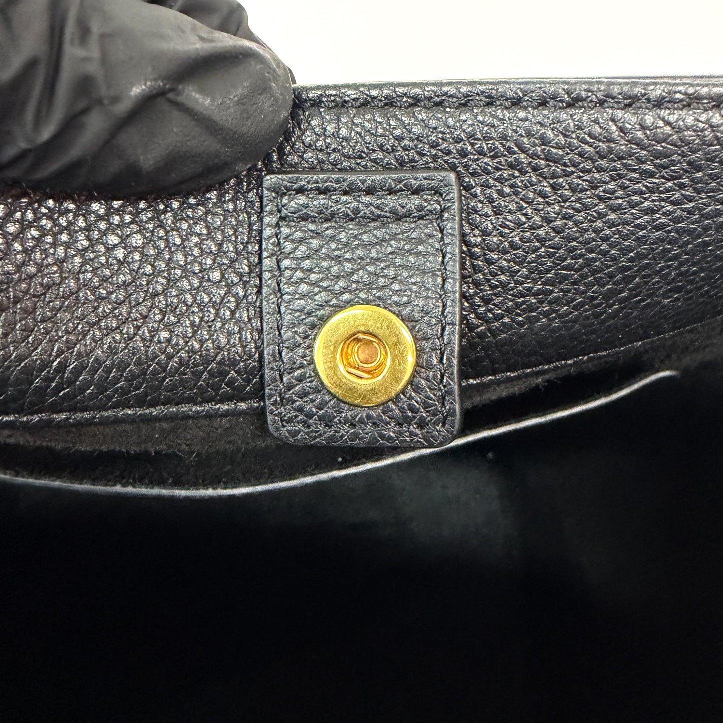 Celine Small Bucket Cure Triomphe Black
