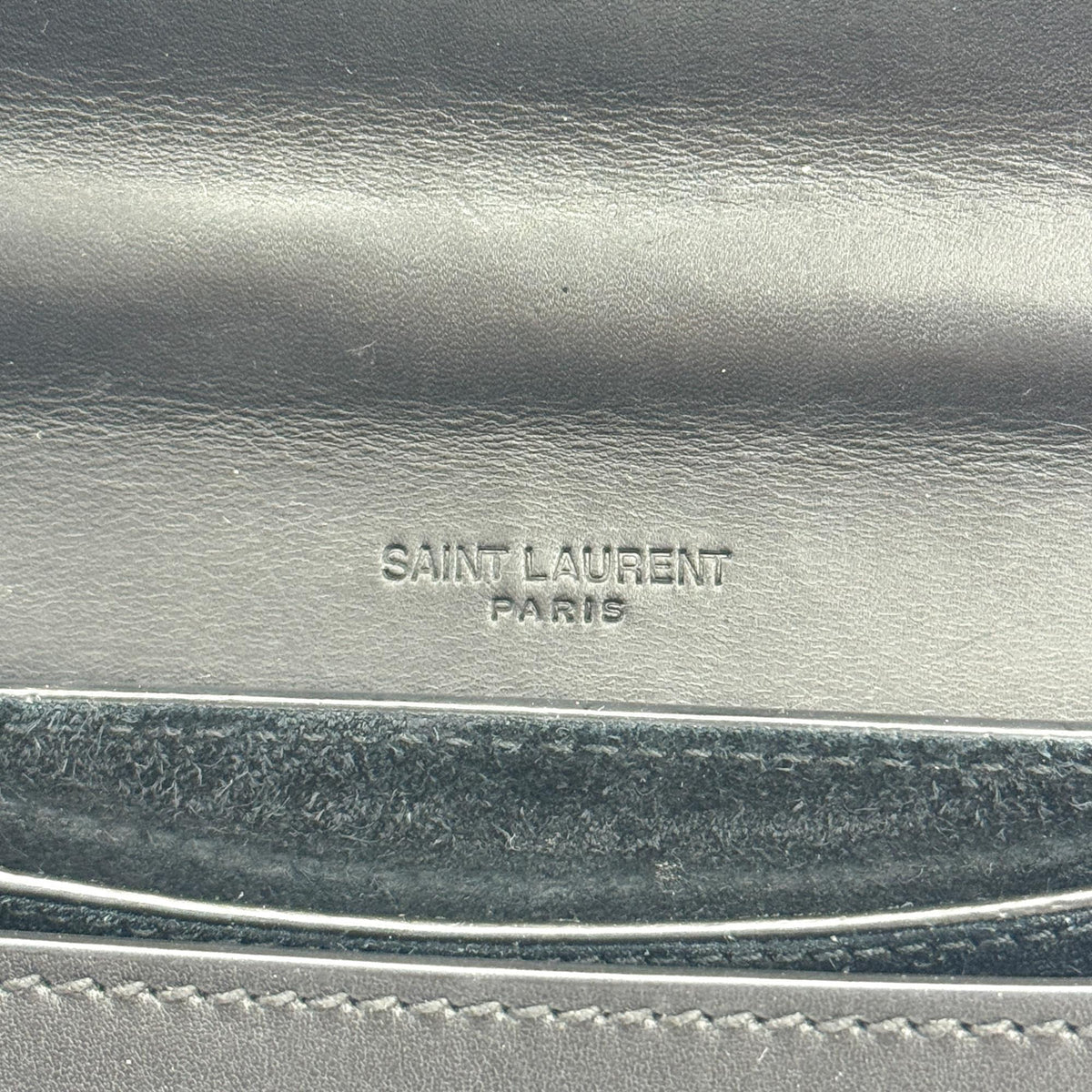 Saint Laurent Kaia Mini Leather Crossbody Bag Black
