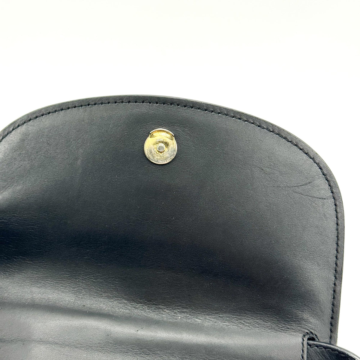 Saint Laurent Kaia Mini Leather Crossbody Bag Black