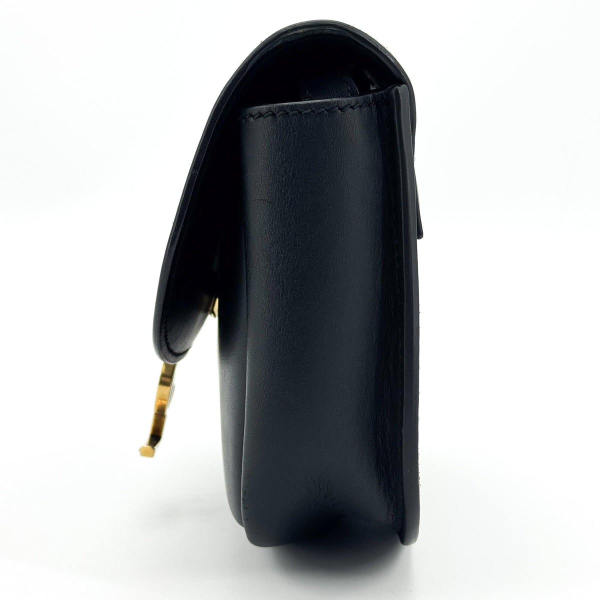 Saint Laurent Kaia Mini Leather Crossbody Bag Black