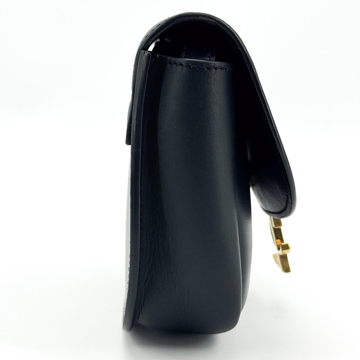 Saint Laurent Kaia Mini Leather Crossbody Bag Black