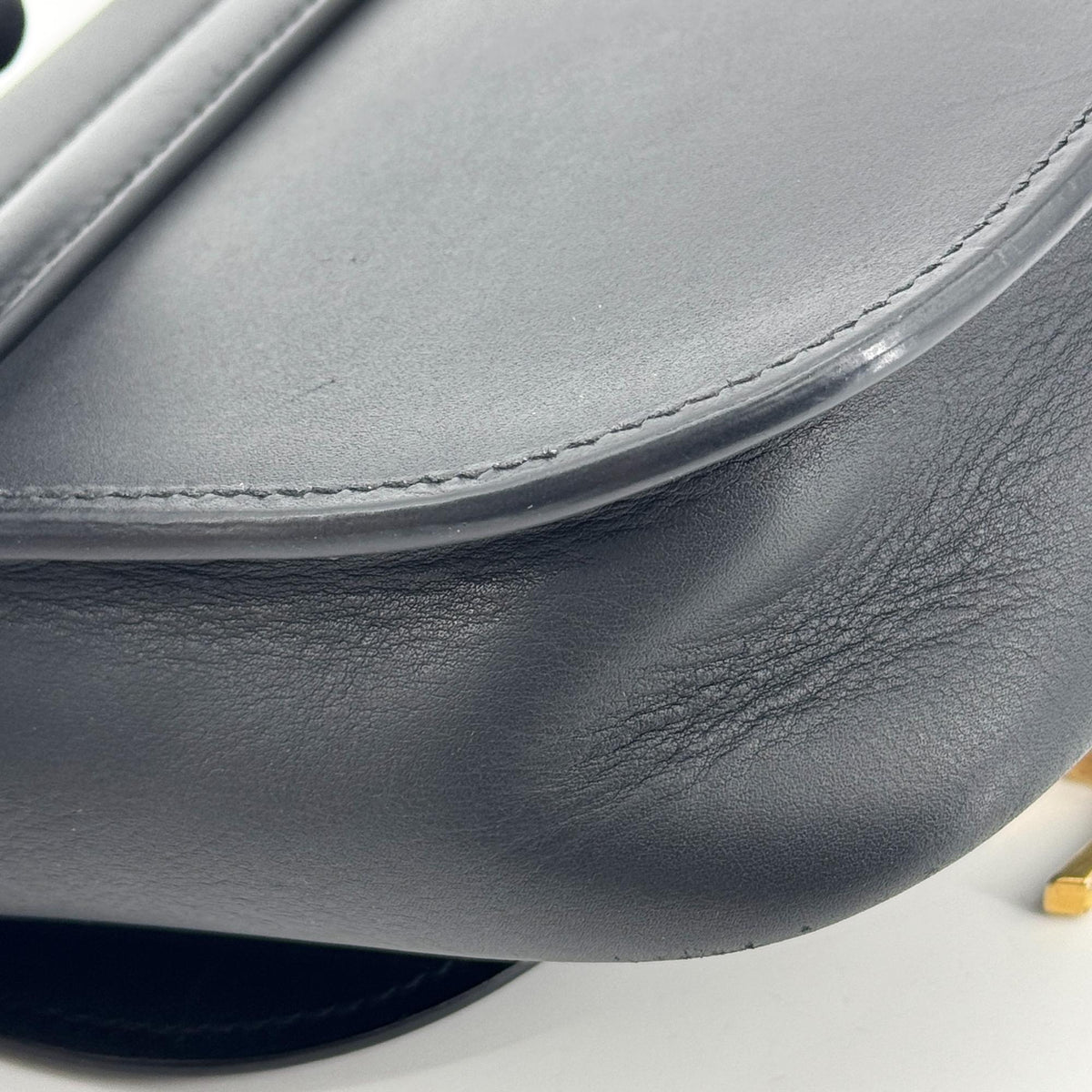 Saint Laurent Kaia Mini Leather Crossbody Bag Black