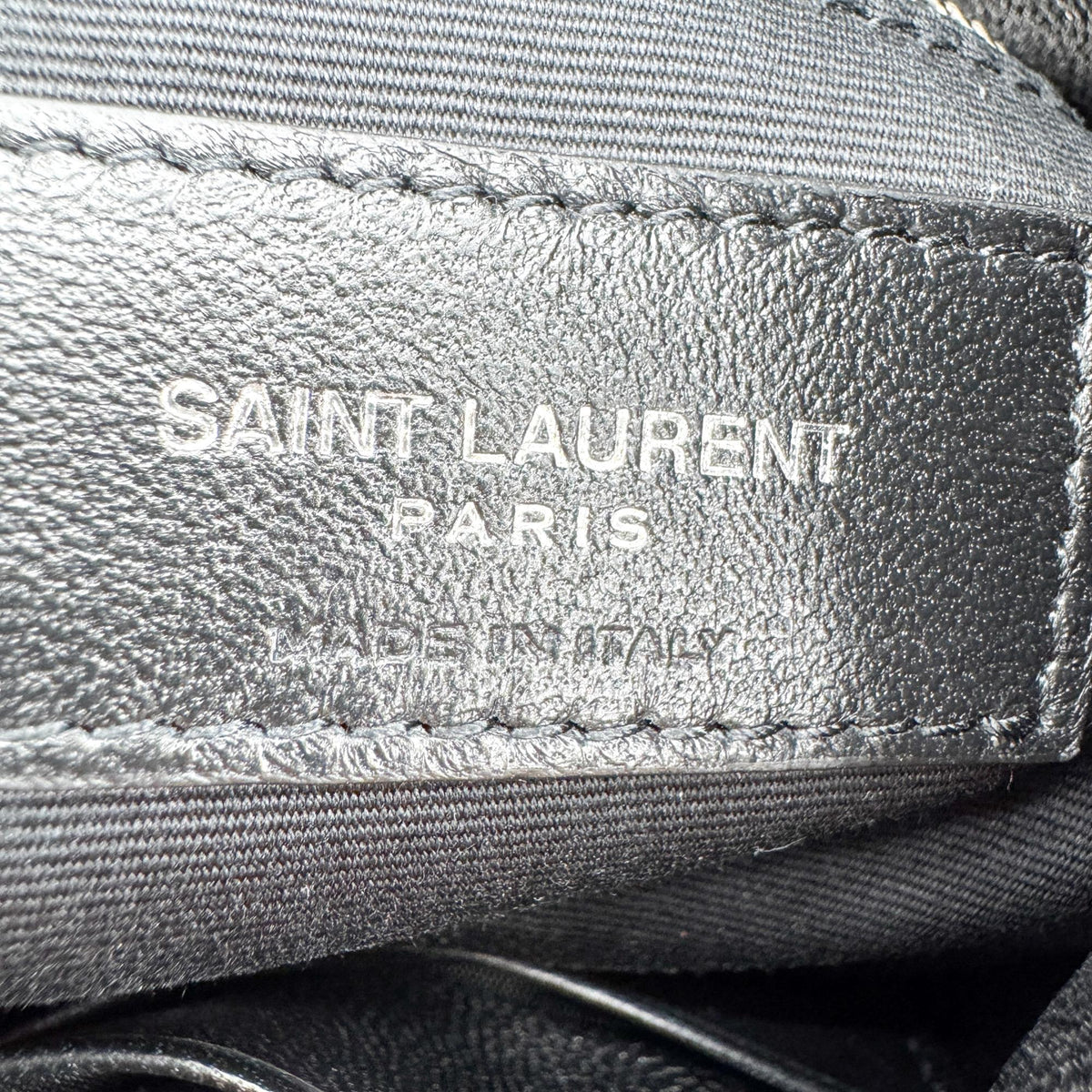 Saint Laurent Toy Lulu Puffer Bag Black Silver Hardware