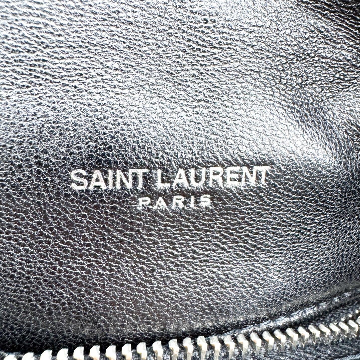 Saint Laurent Toy Lulu Puffer Bag Black Silver Hardware