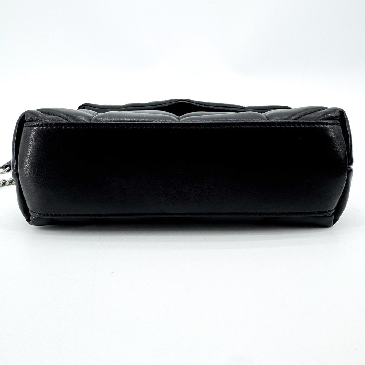 Saint Laurent Toy Lulu Puffer Bag Black Silver Hardware