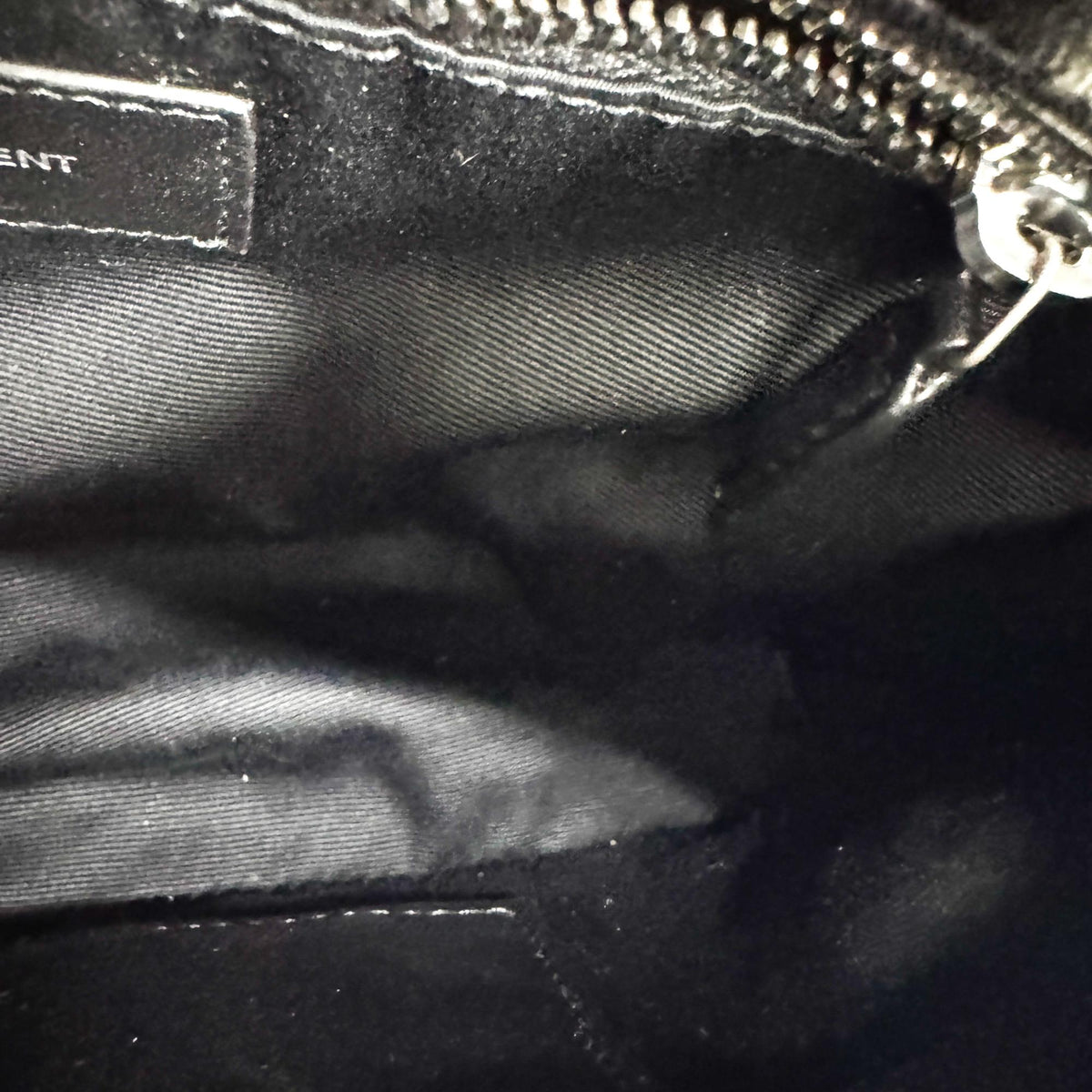 Saint Laurent Toy Lulu Puffer Bag Black Silver Hardware