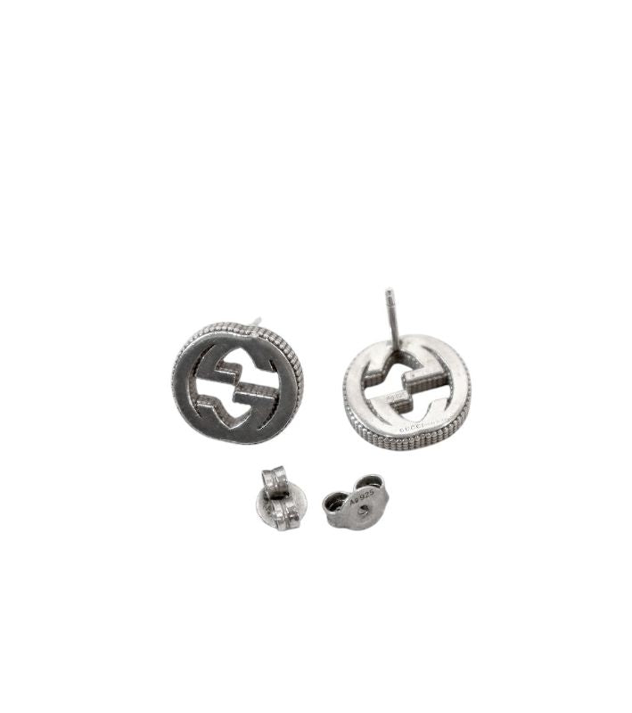 Gucci Interlocking G Silver Earrings