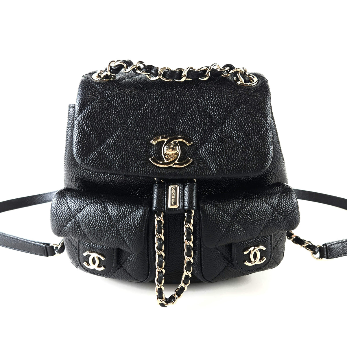 Small Duma Two-Pocket Caviar Backpack AS3787