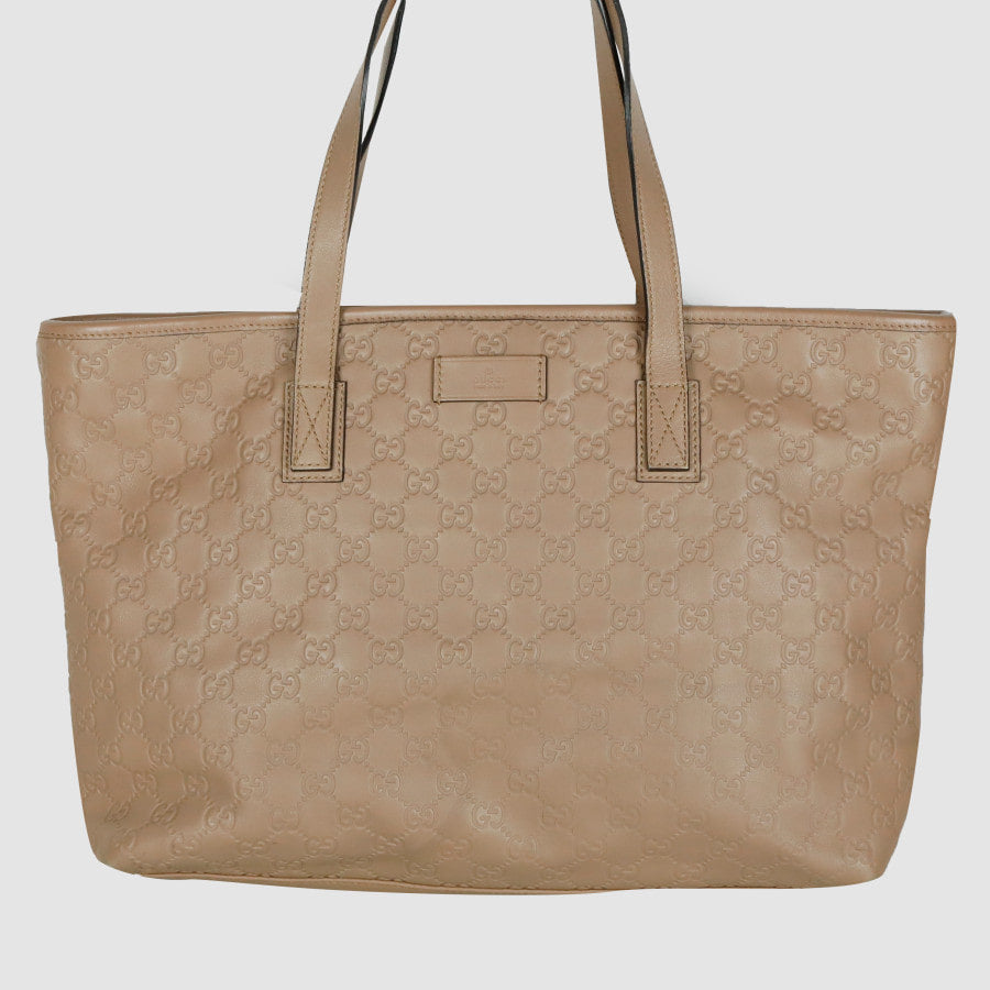 GG Sima Leather Tote Bag 211137