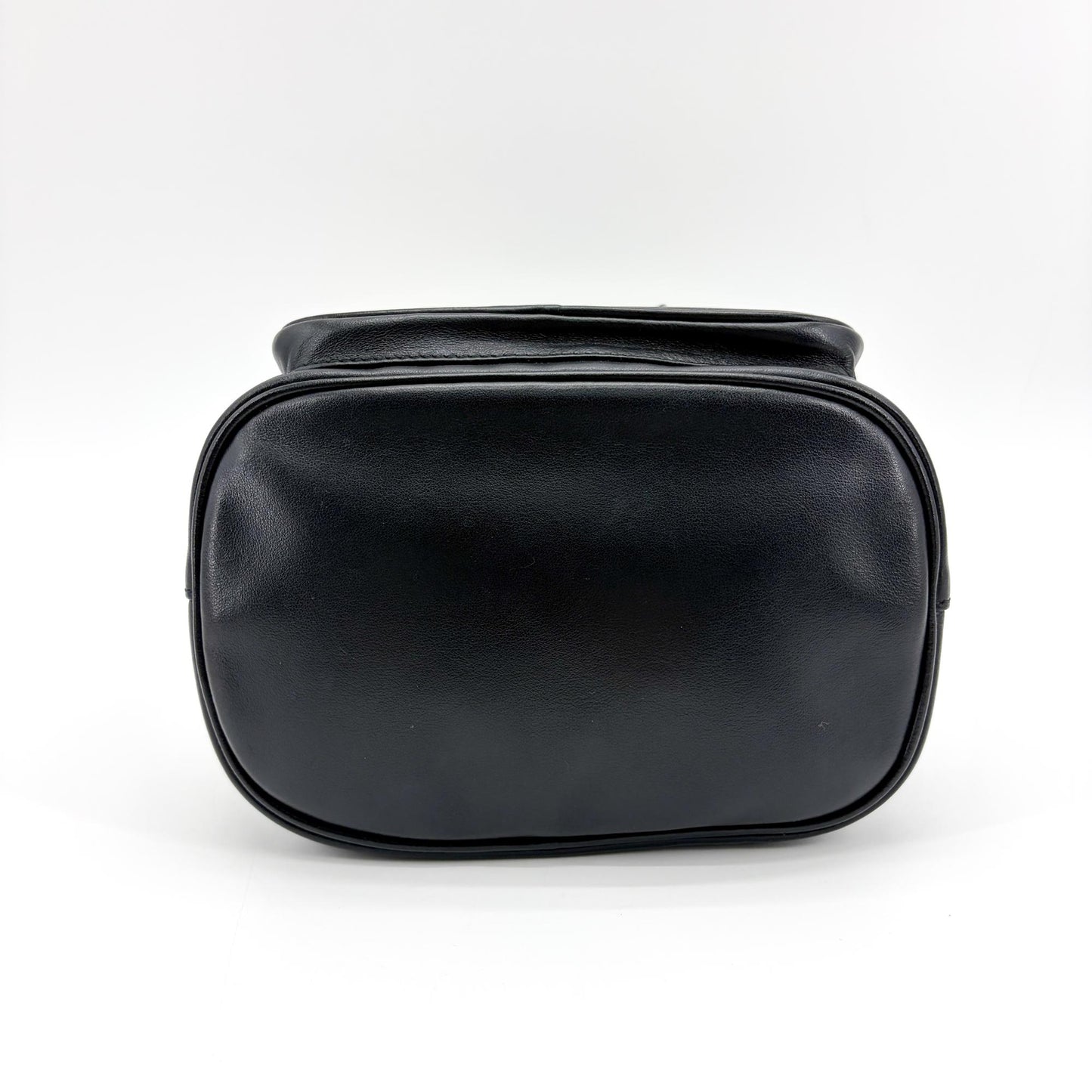 Prada leather bucket bag with gold hardware