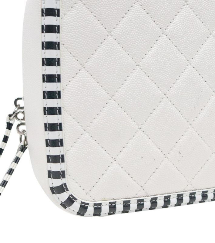 Chanel White Caviar Skin Cosmetic Case