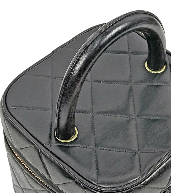 Chanel Black Quilted Vanity Bag