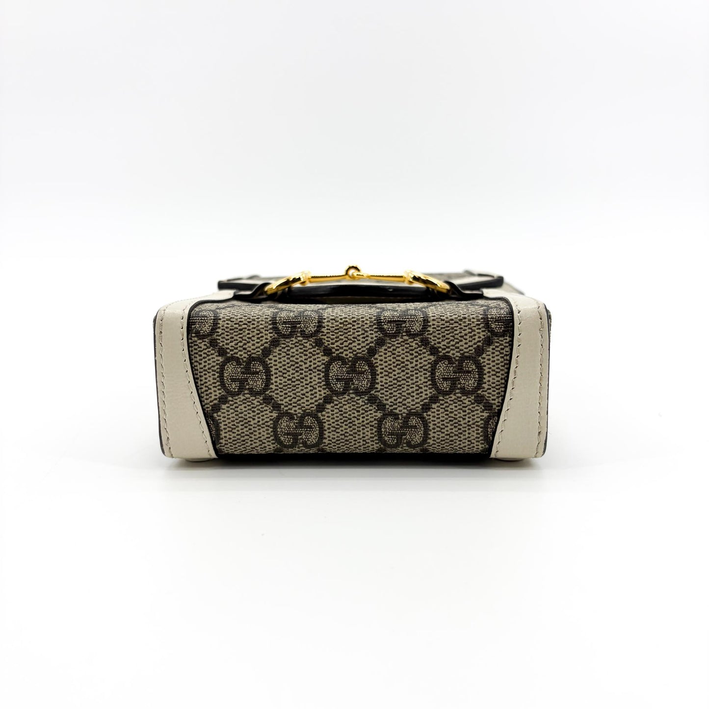 Gucci Horsebit 1955 Mini Bag GG Supreme White