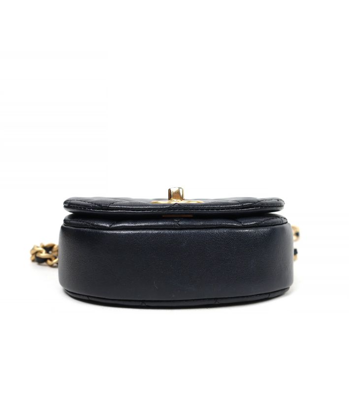 Chanel Black Gilded Mini Crossbody Bag