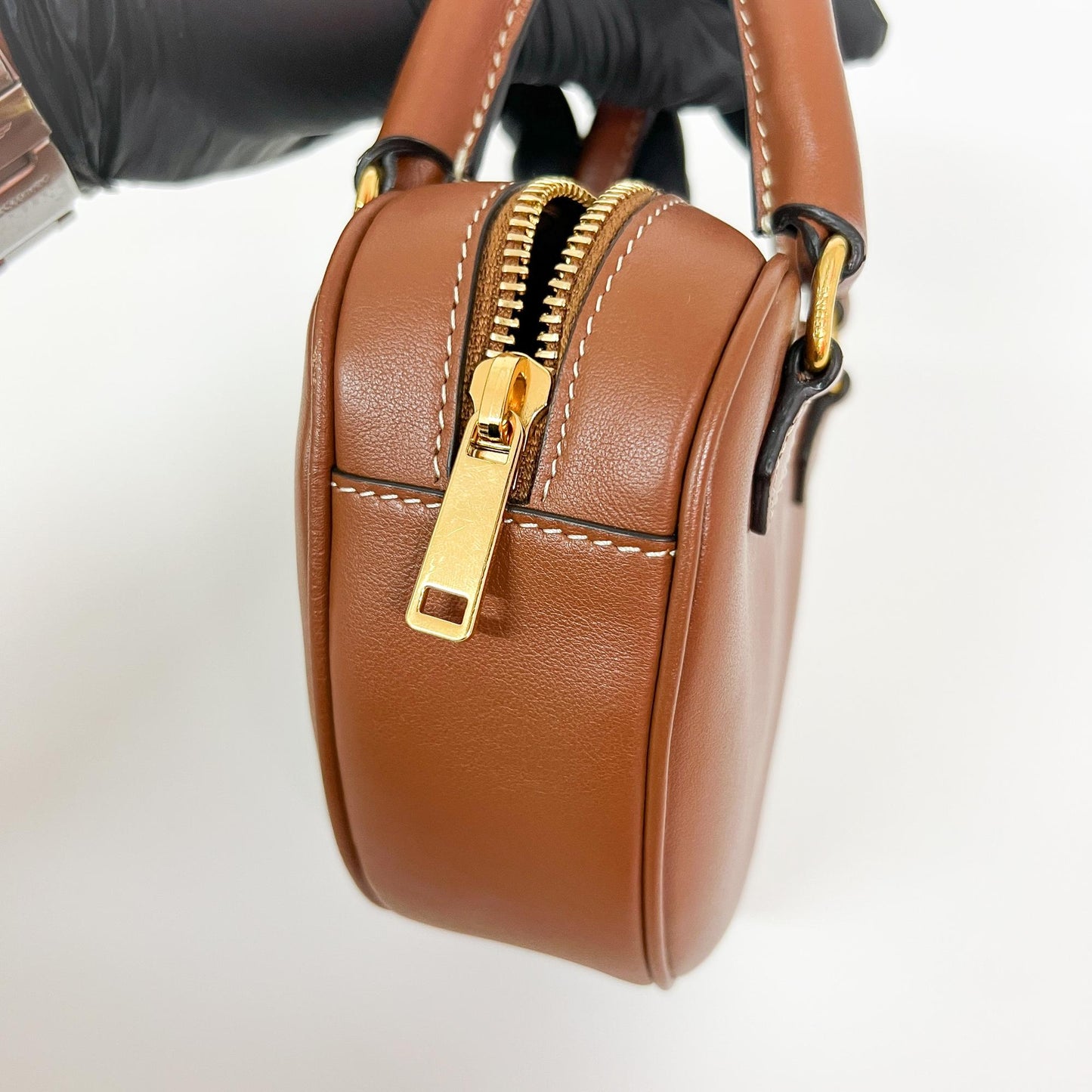 Celine Mini Heart Handle Bag Smooth Calfskin Tan