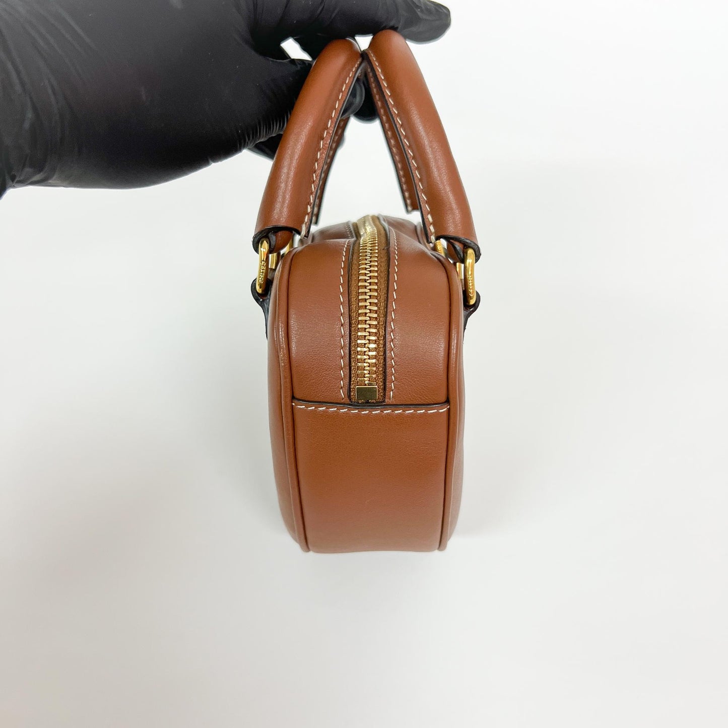 Celine Mini Heart Handle Bag Smooth Calfskin Tan