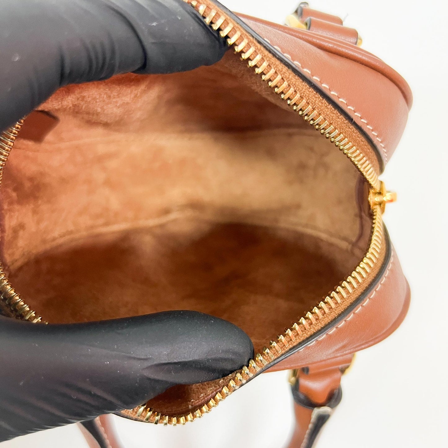 Celine Mini Heart Handle Bag Smooth Calfskin Tan