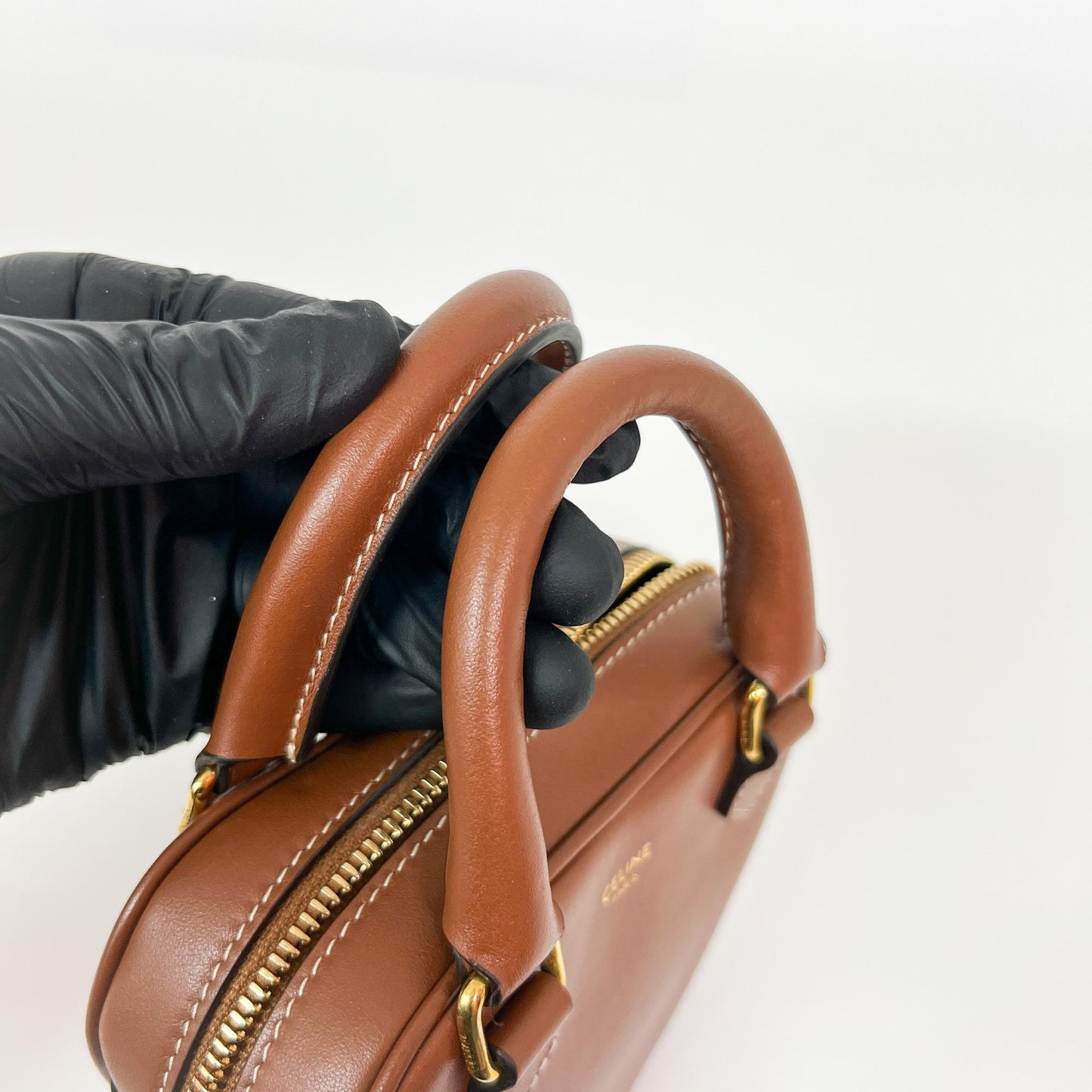Celine Mini Heart Handle Bag Smooth Calfskin Tan