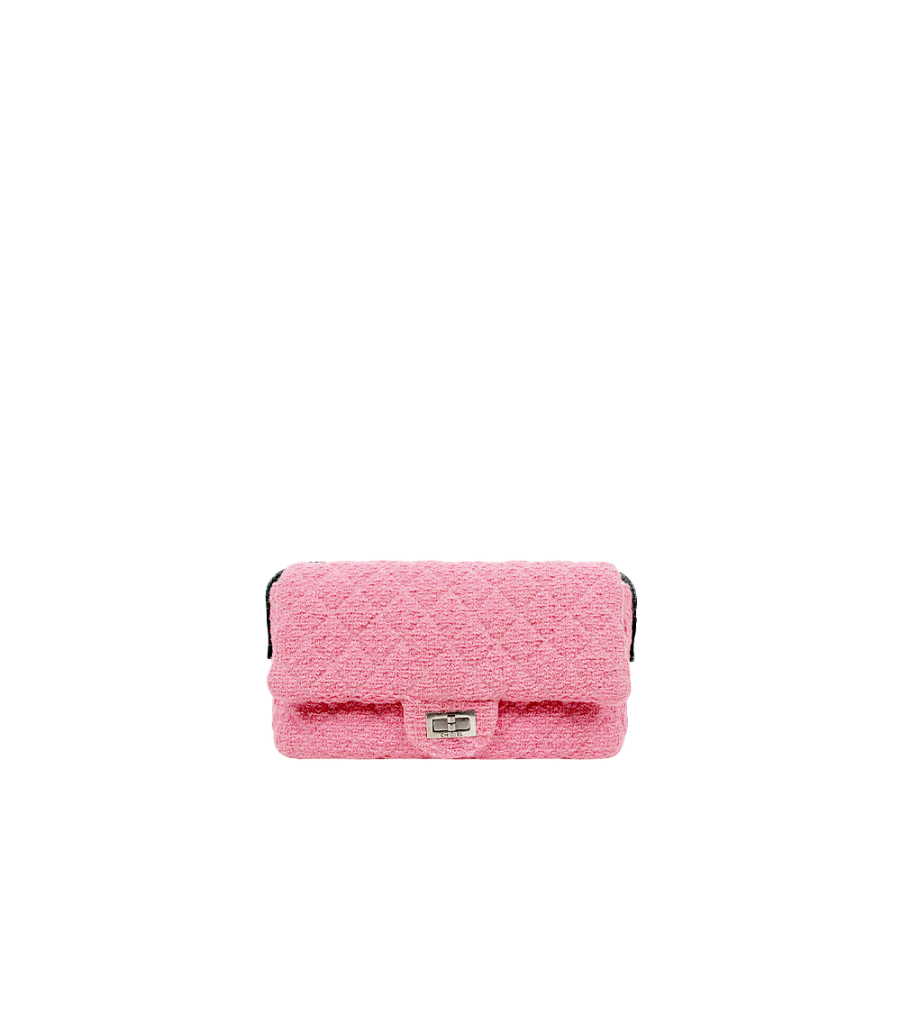 Chanel Pink Tweed 2.55 Shoulder Bag