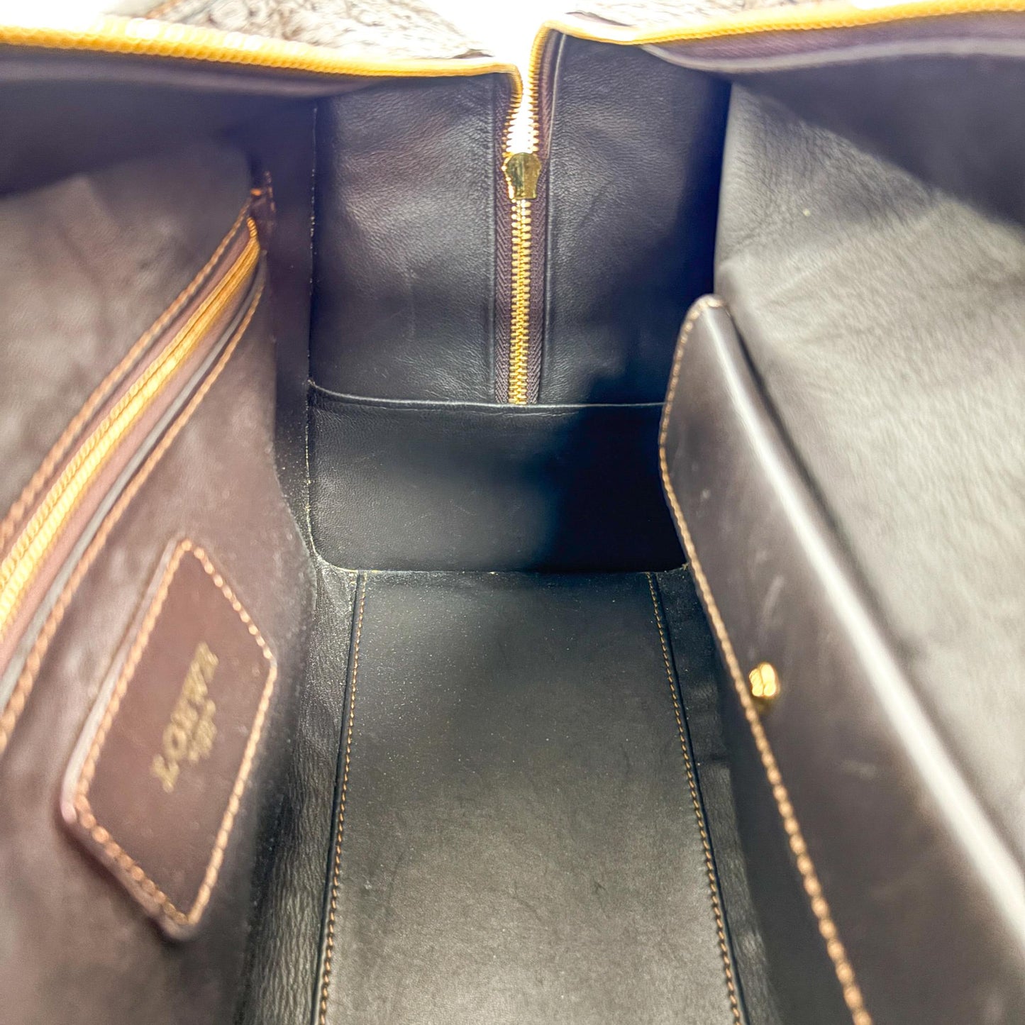 Loewe Ostrich Amazona 28 Tote Bag Dark Brown