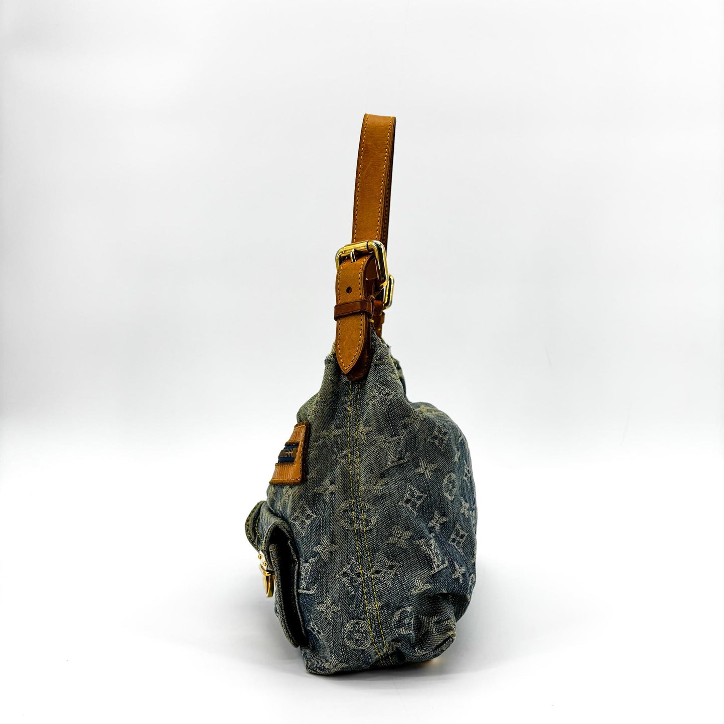 Louis Vuitton Monogram Denim Baggy PM Blue