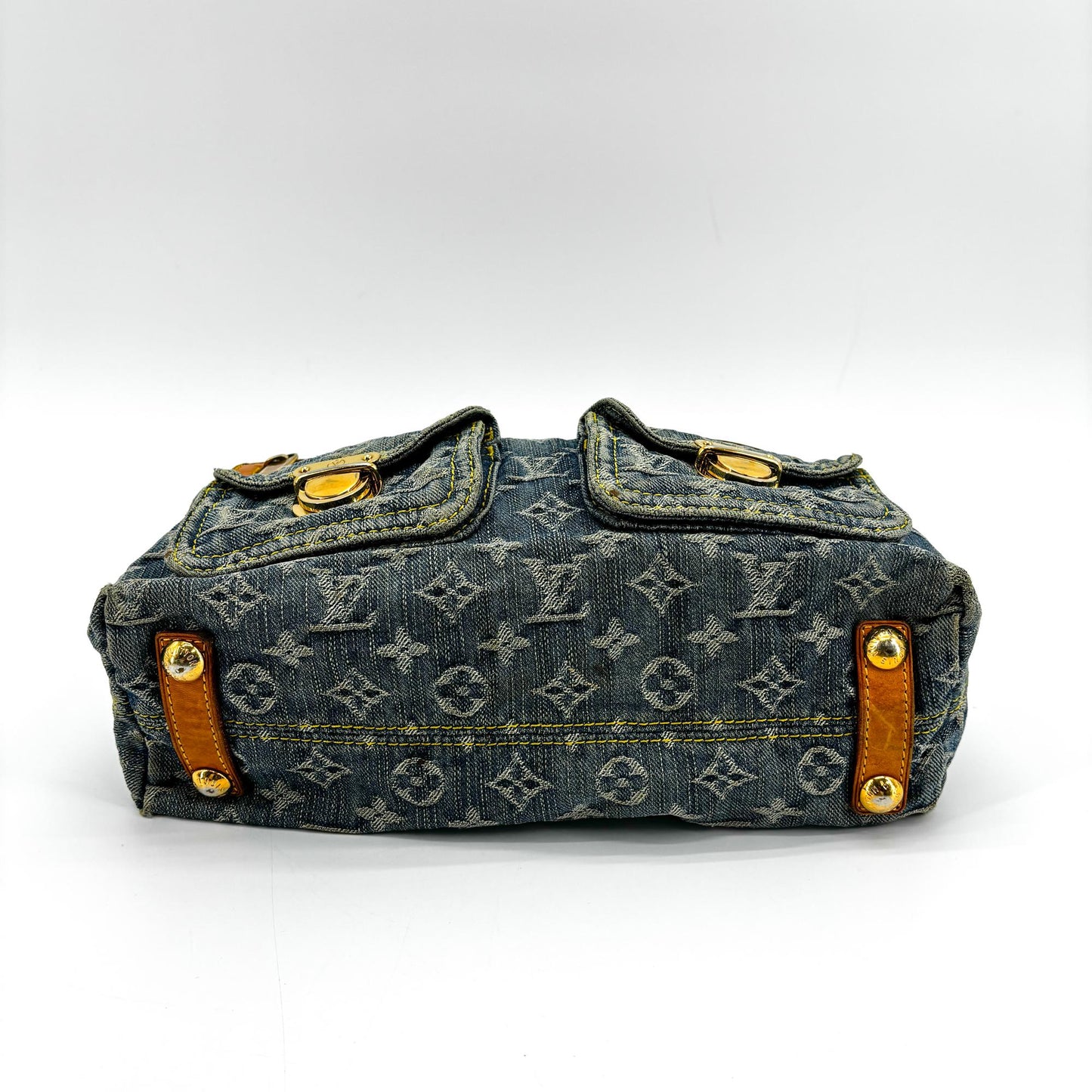 Louis Vuitton Monogram Denim Baggy PM Blue