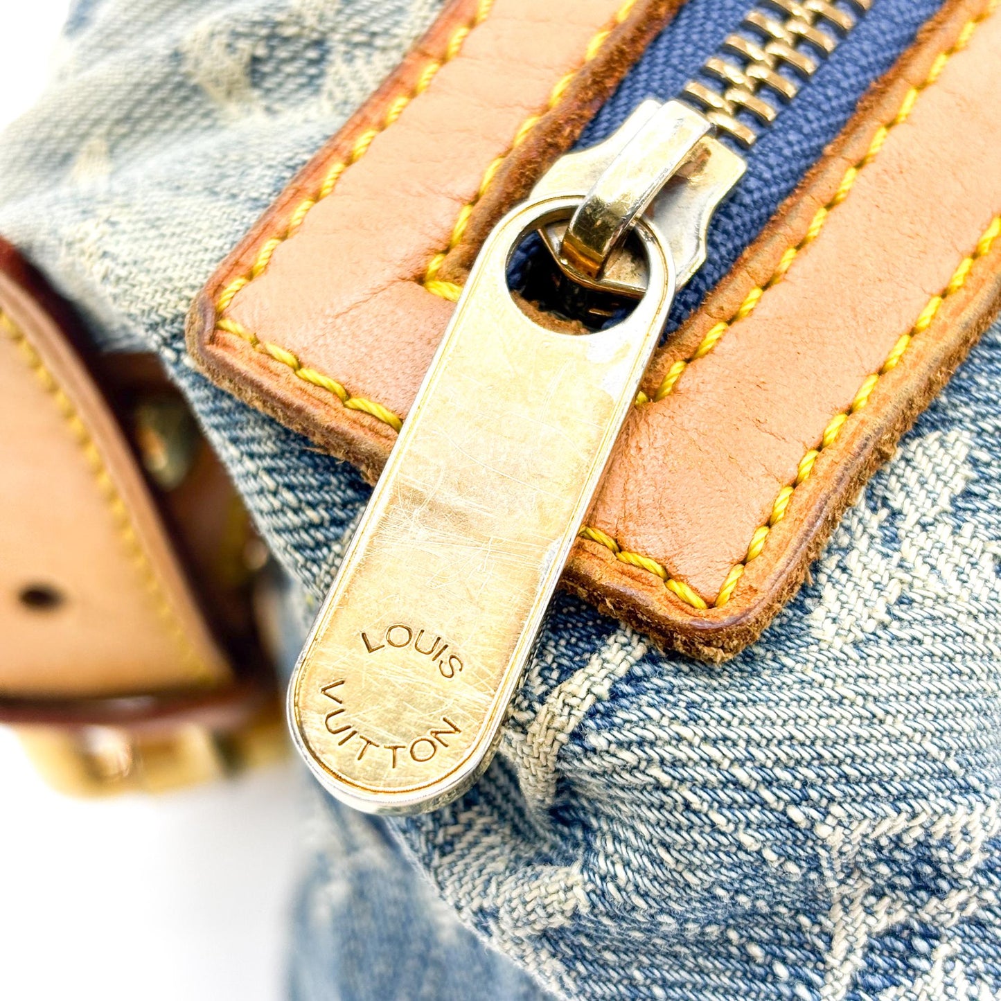 Louis Vuitton Monogram Denim Baggy PM Blue