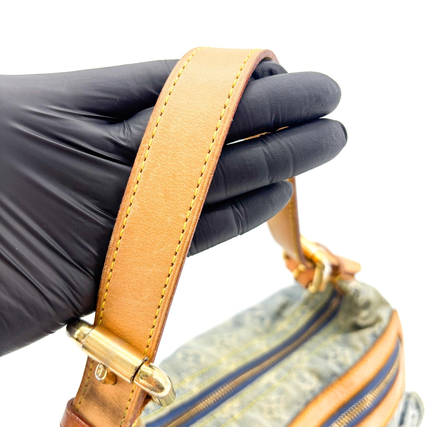 Louis Vuitton Monogram Denim Baggy PM Blue