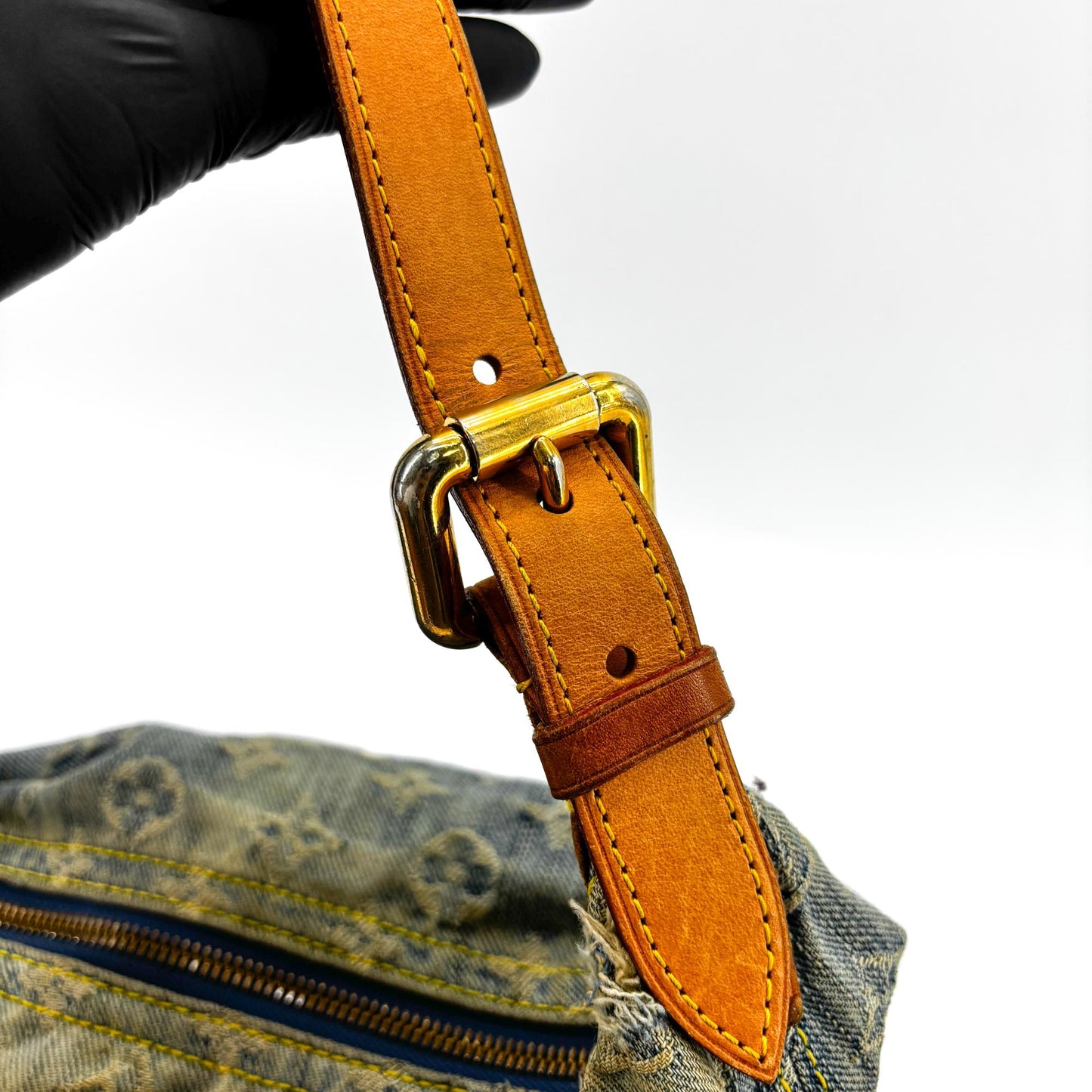 Louis Vuitton Monogram Denim Baggy PM Blue