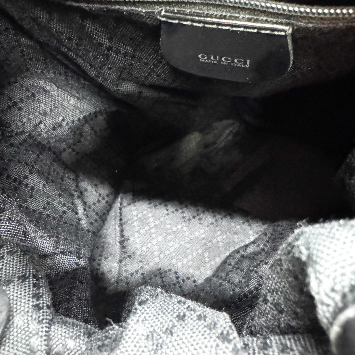 Gucci Bamboo Nylon Mini Backpack Black