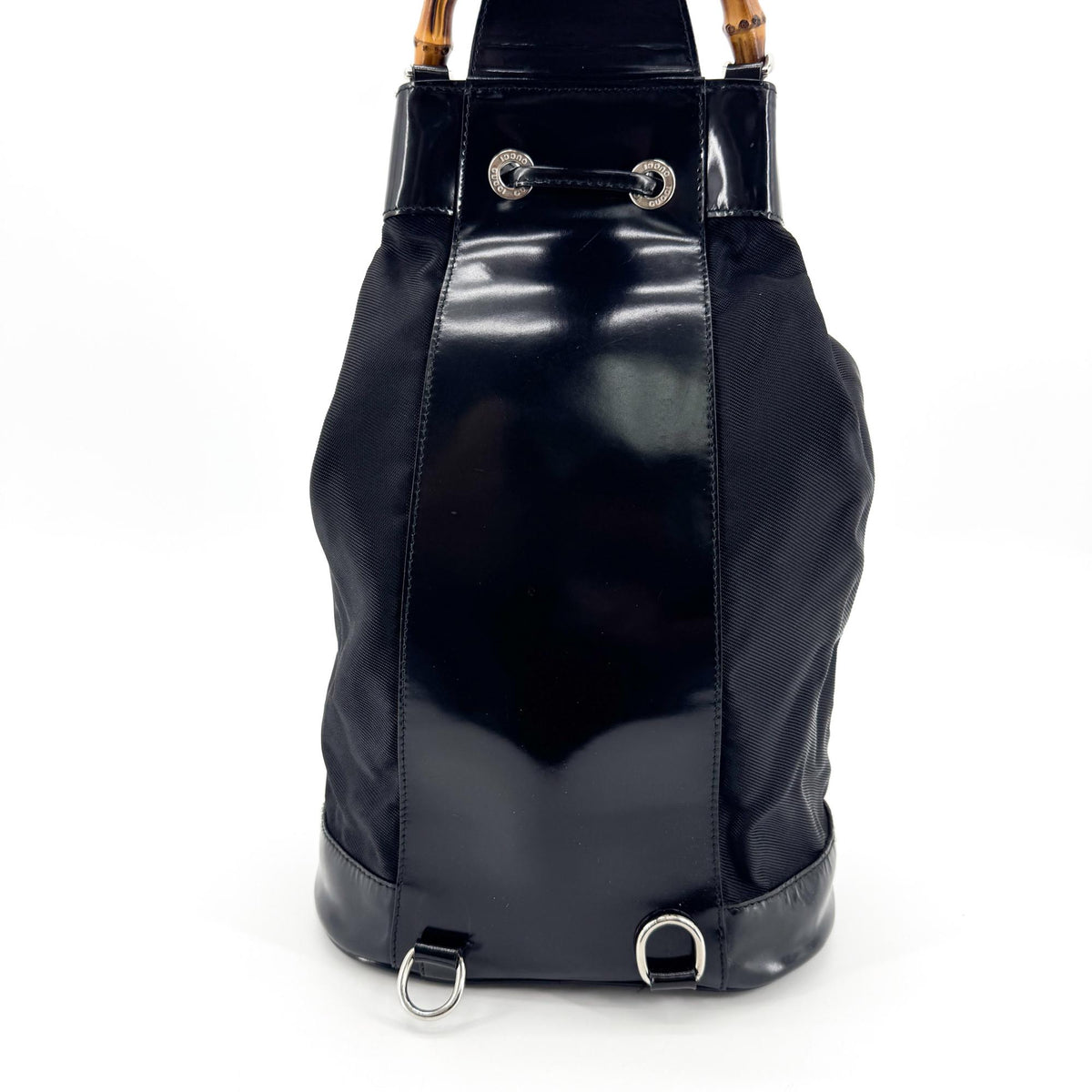 Gucci Bamboo Nylon Mini Backpack Black