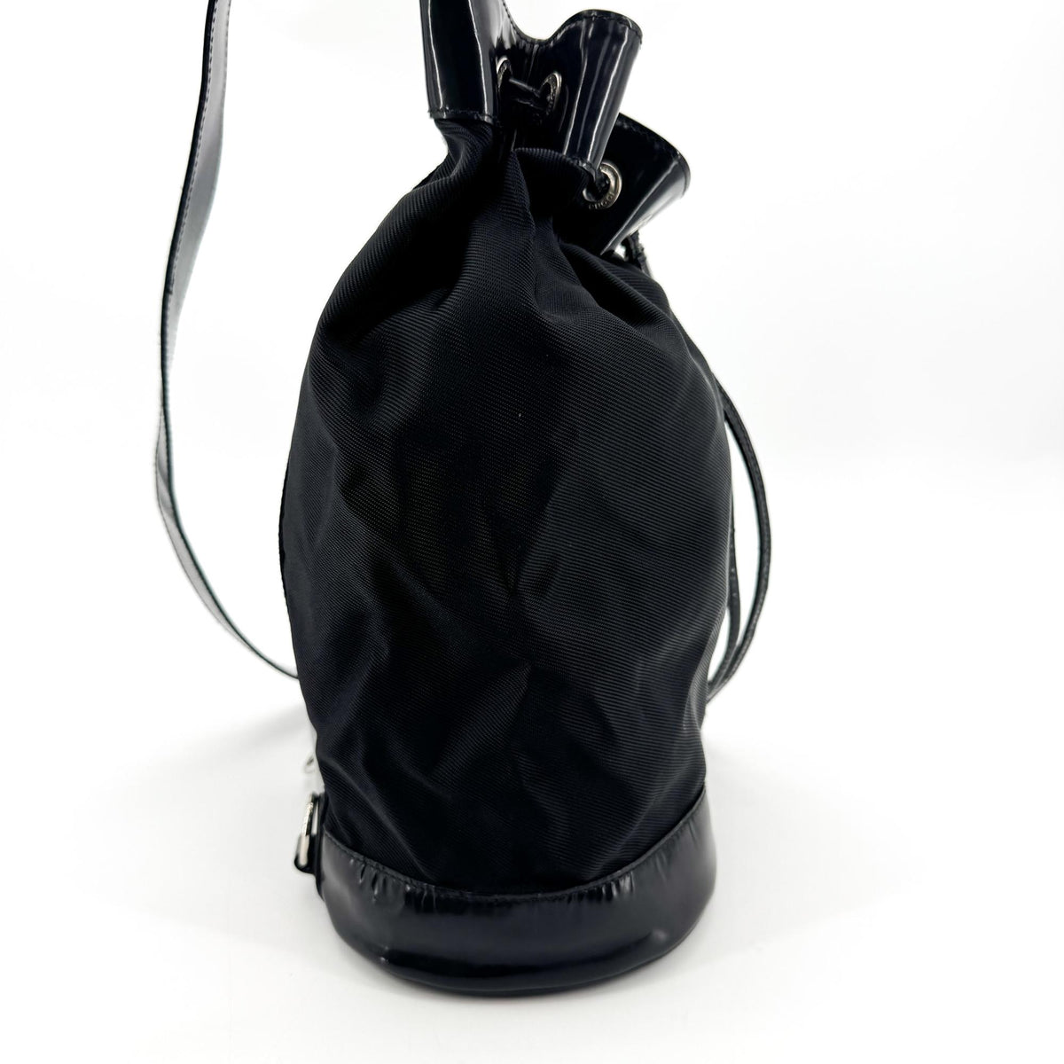 Gucci Bamboo Nylon Mini Backpack Black