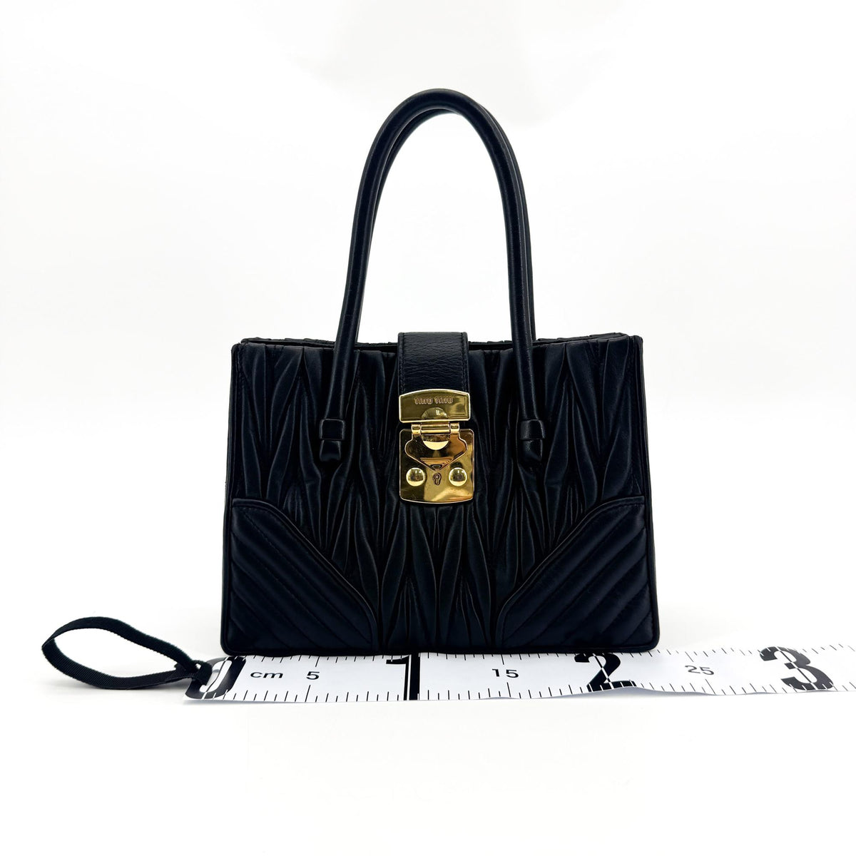 Miu Miu Matelassé Napa Leather Confidential Tote Bag