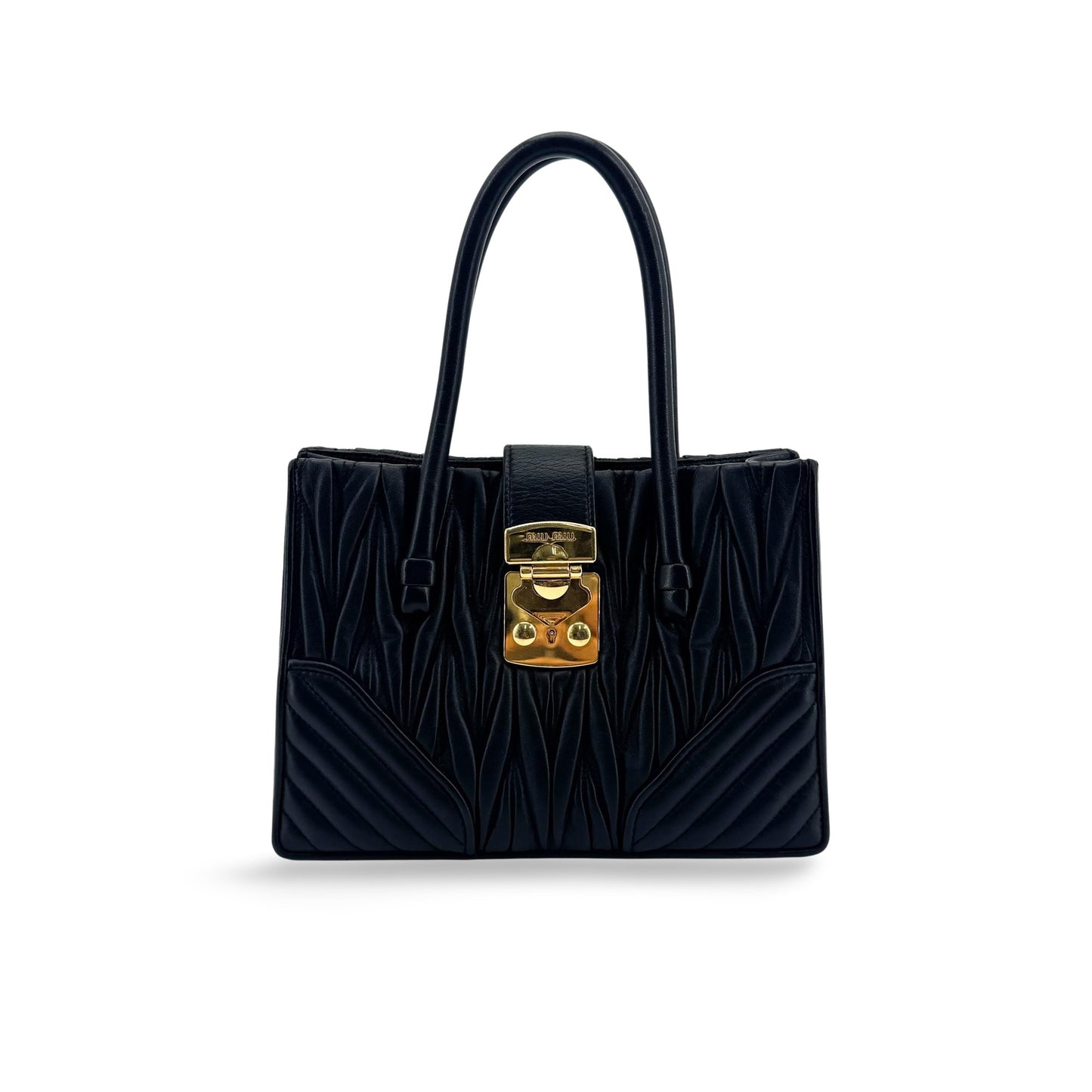 Miu Miu Matelassé Napa Leather Confidential Tote Bag