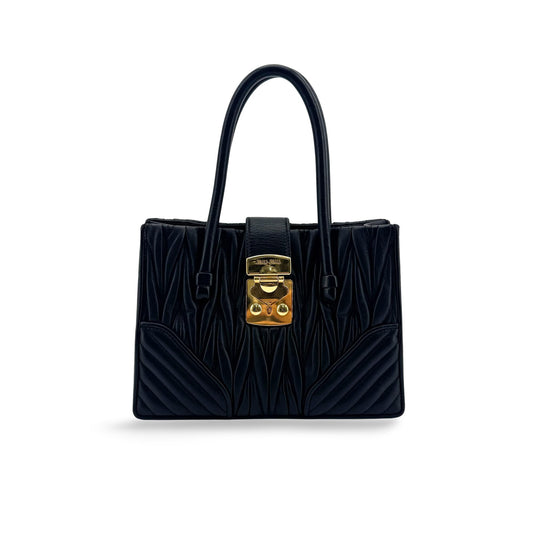 Miu Miu Matelassé Napa Leather Confidential Tote Bag