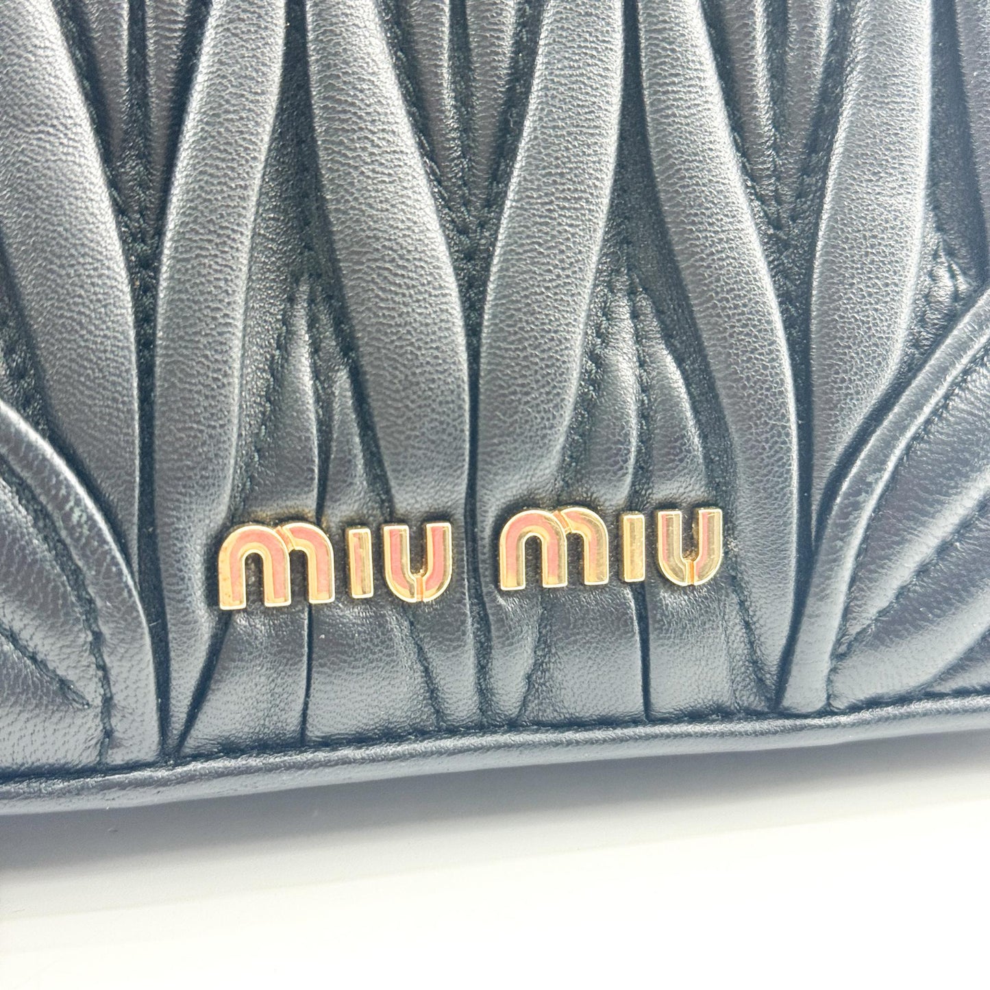 Miu Miu Matelassé Napa Leather Confidential Tote Bag