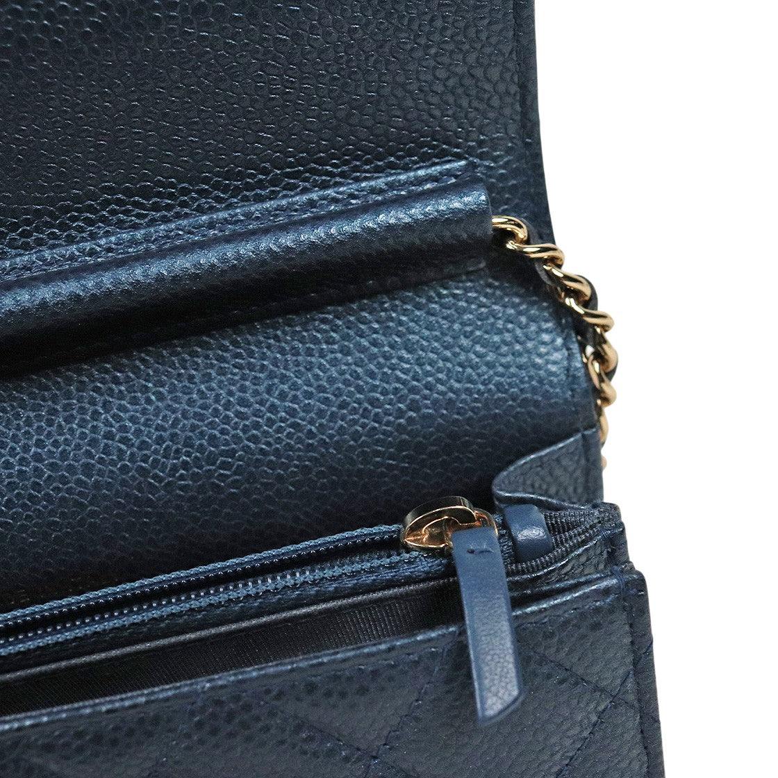 Chanel Navy Caviar WOC