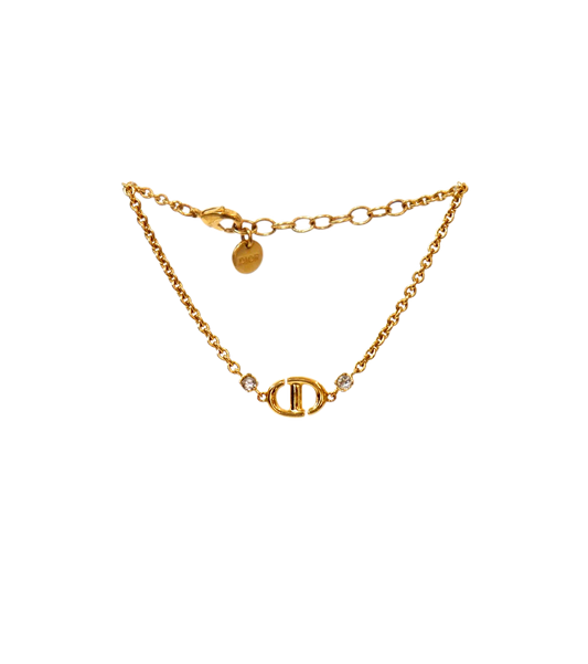 Dior Navy CD Gold Bracelet