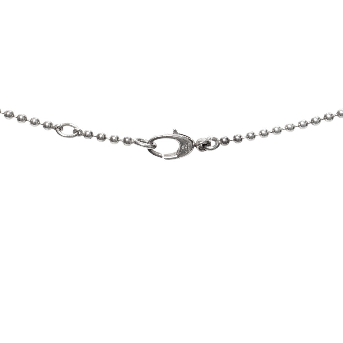 Gucci Heart Interlocking G Silver Necklace