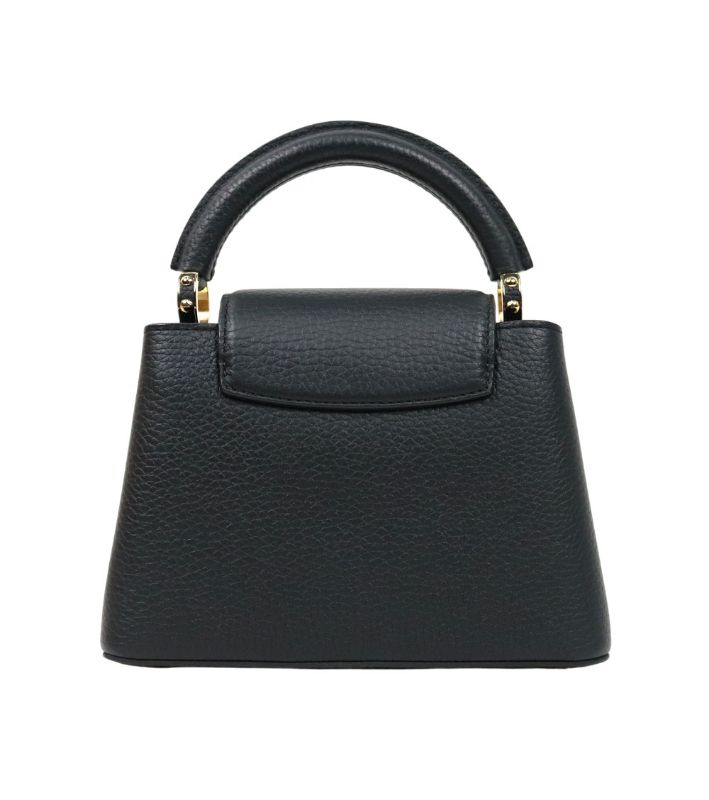 Louis Vuitton Black Mini Capucines Tote Bag