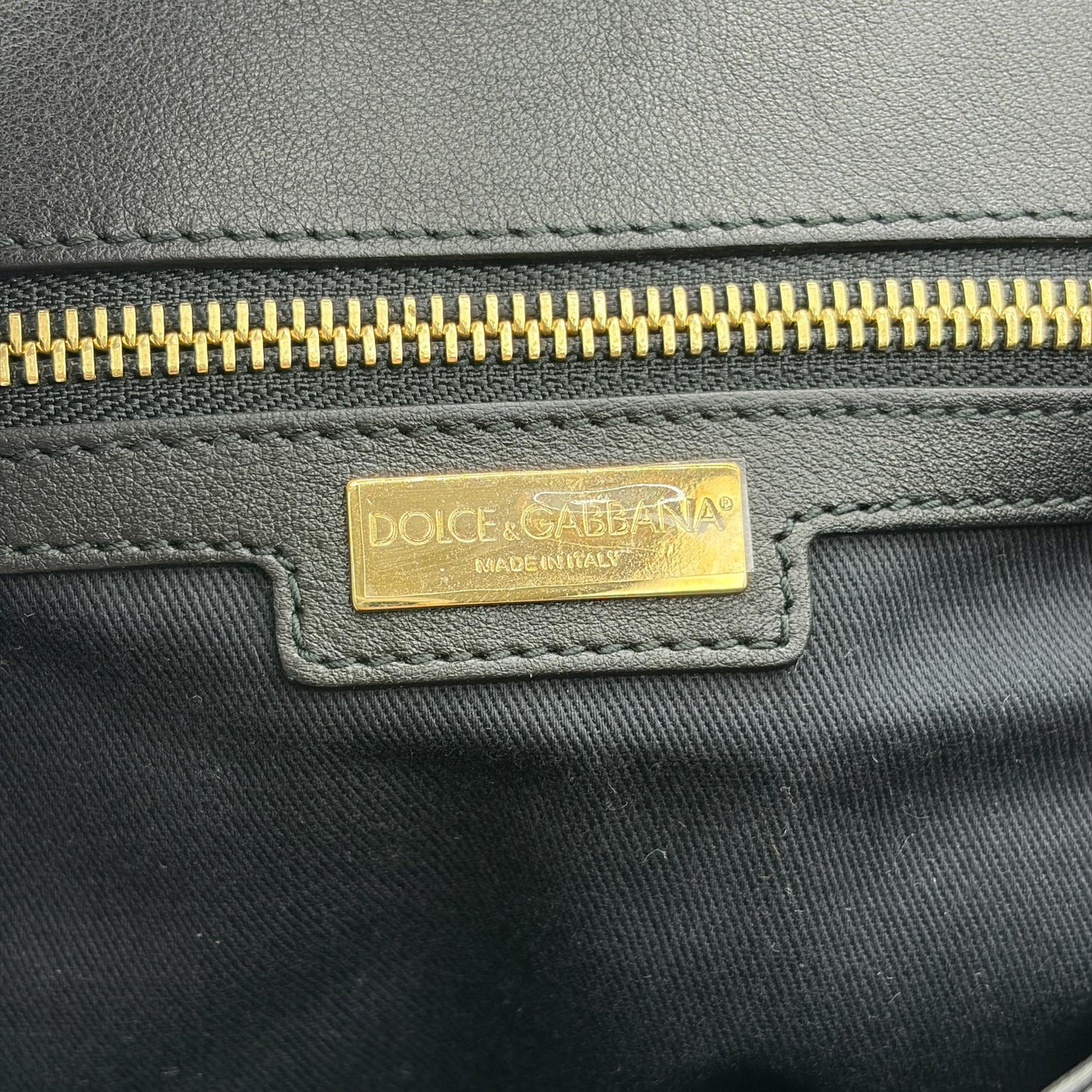 Dolce & Gabbana Sicily Medium Leopard Print Dauphine Leather Bag