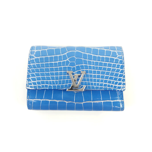 Crocodile Capucines Compact Wallet