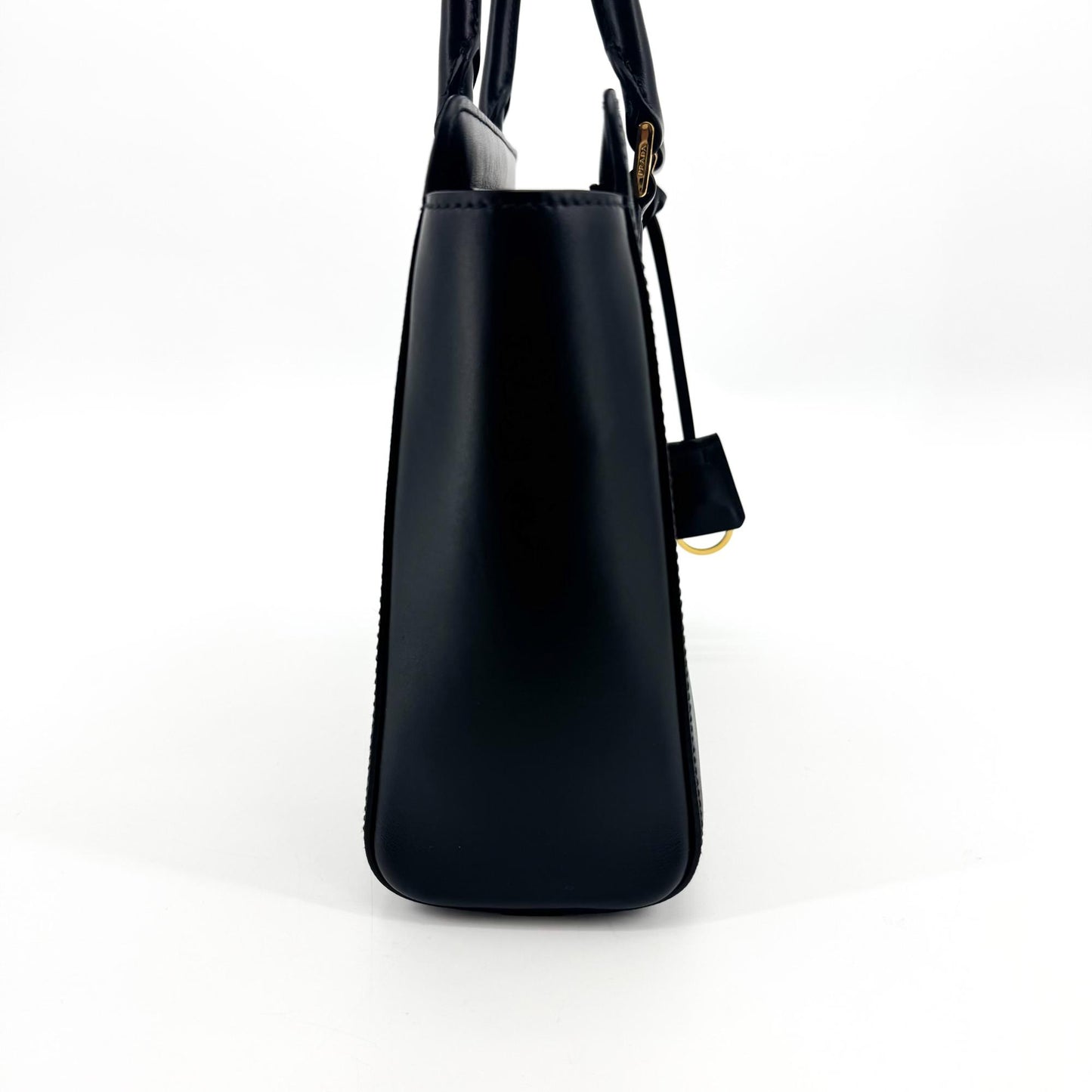 Prada Saffiano Soft Calf Tote Bag Black with Gold Hardware