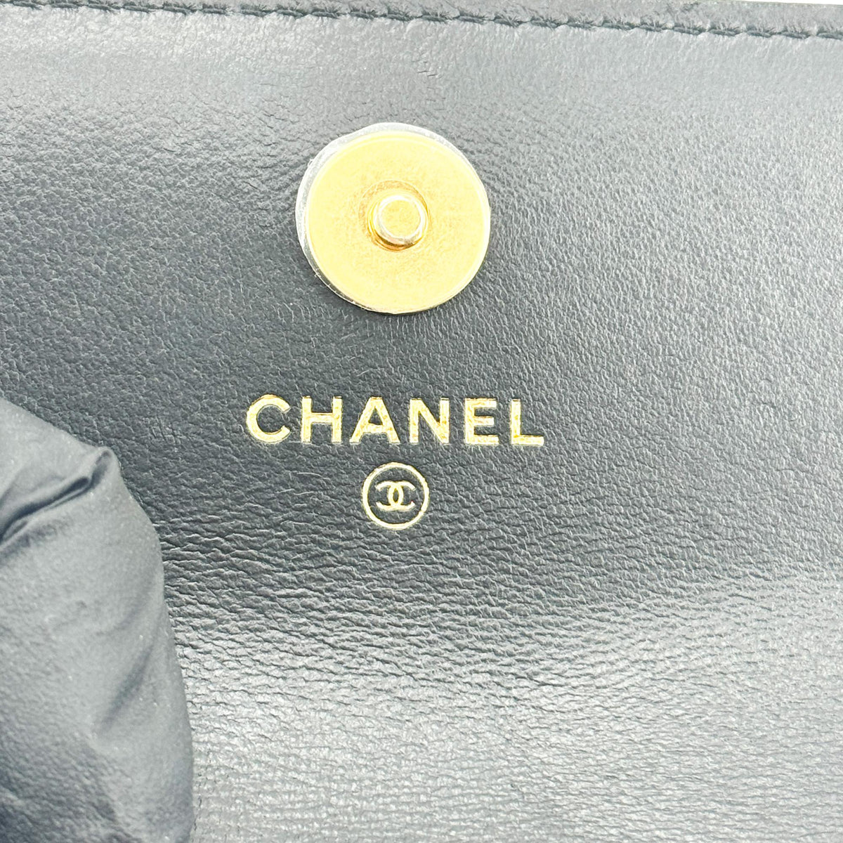 Chanel Black Lambskin Gold Hardware Chain Mini Belt Bag Black Gold Hardware