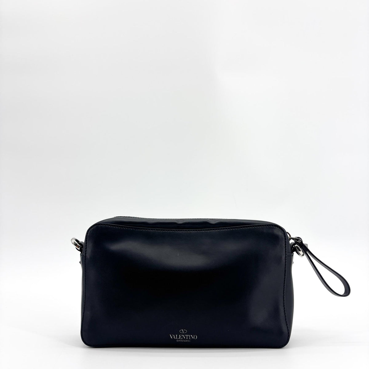 Valentino Garavani VLTN Leather Camera Bag Black