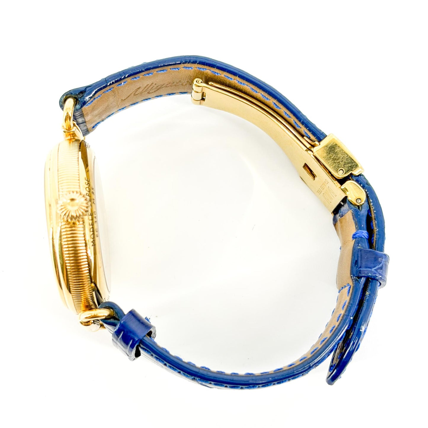Frederique Constant Classic Power Reserve GMT Gold Blue Strap