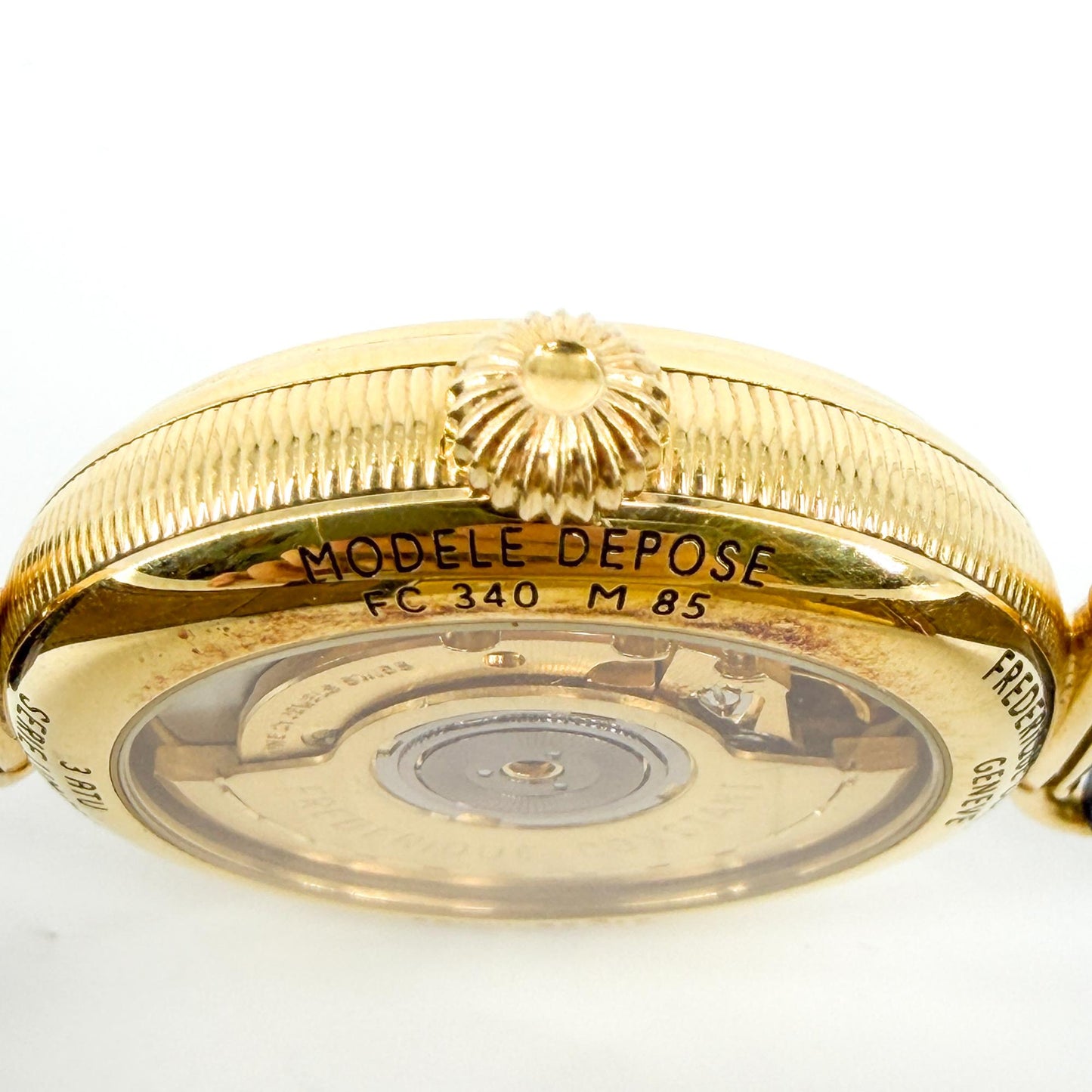 Frederique Constant Classic Power Reserve GMT Gold Blue Strap
