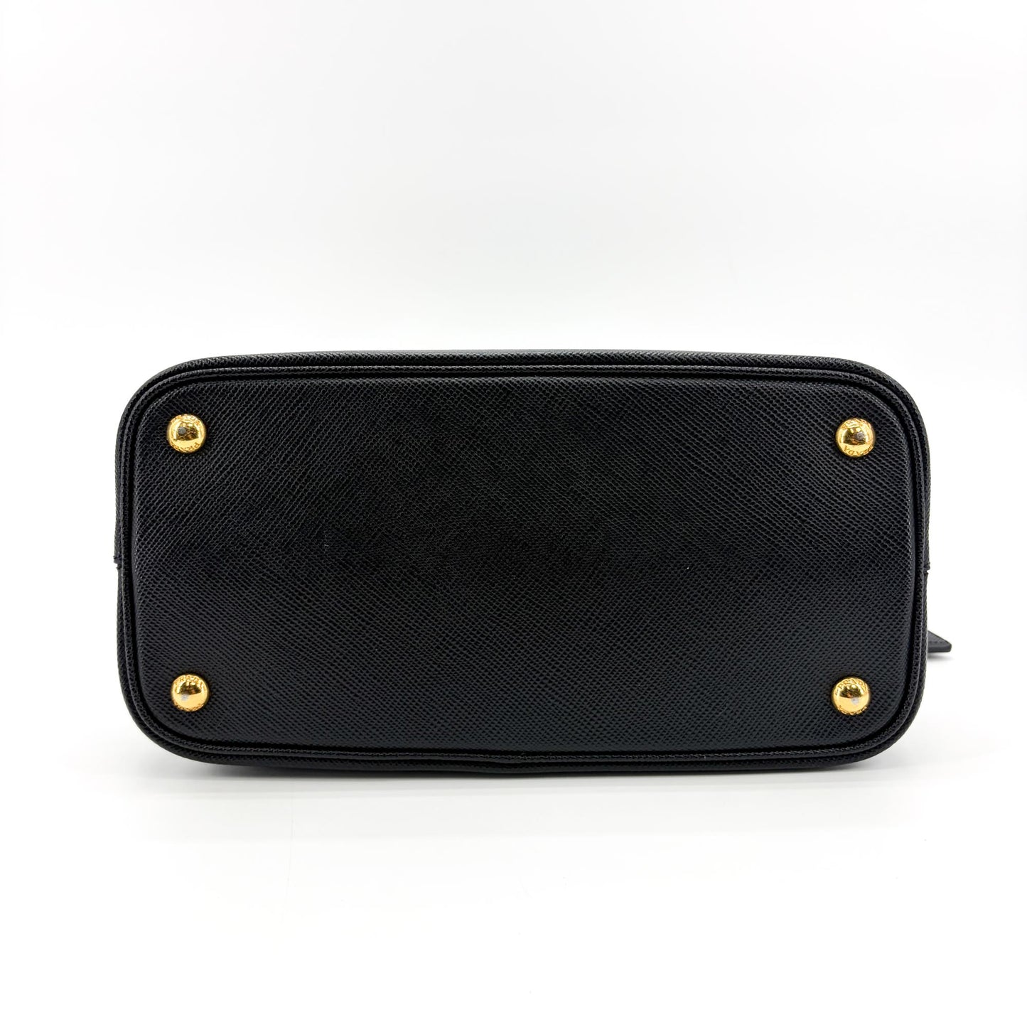 Prada Panier Saffiano Leather Medium Bag Black
