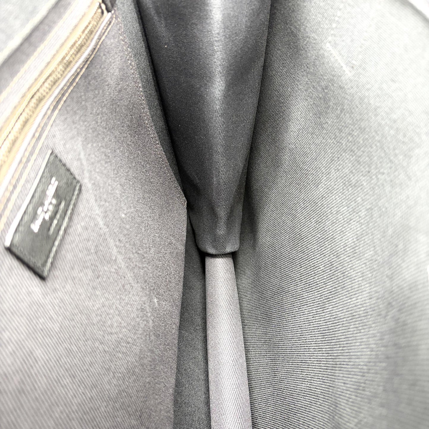 Saint Laurent Rive Gauche North/South Tote Bag Black Canvas